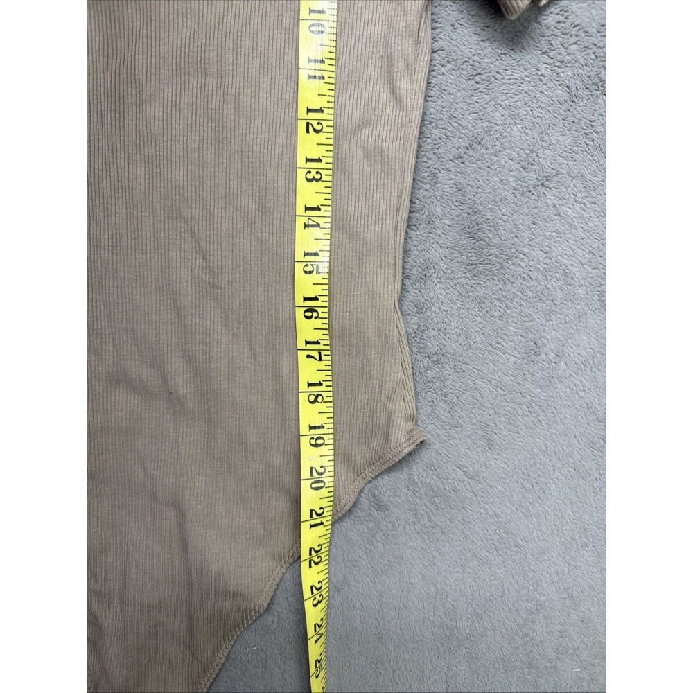 Women’s Ribbed Bodysuit NWT Brand DIP TAN/BROWN - Picture 7 of 8